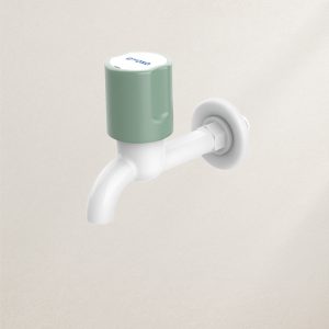 AS - LONG BODY BIB COCK WITH FOAM FLANGE
