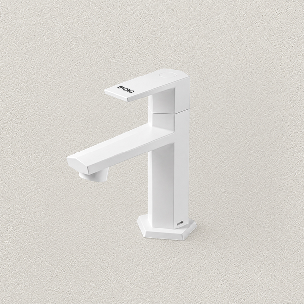 HS - PILLAR COCK WHITE