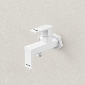 HS - TWO WAY ANGLE COCK WHITE